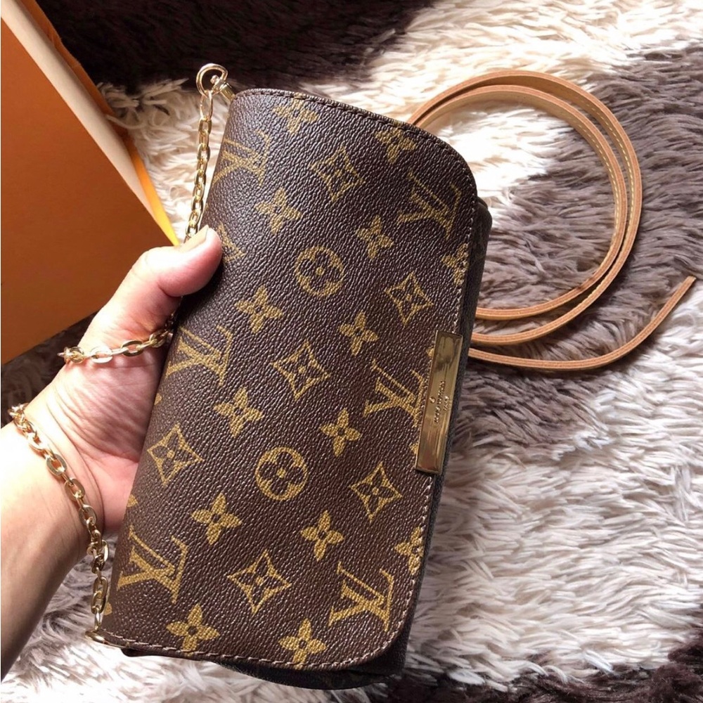 Repurposed Louis Vuitton favorite pm crossbody bag